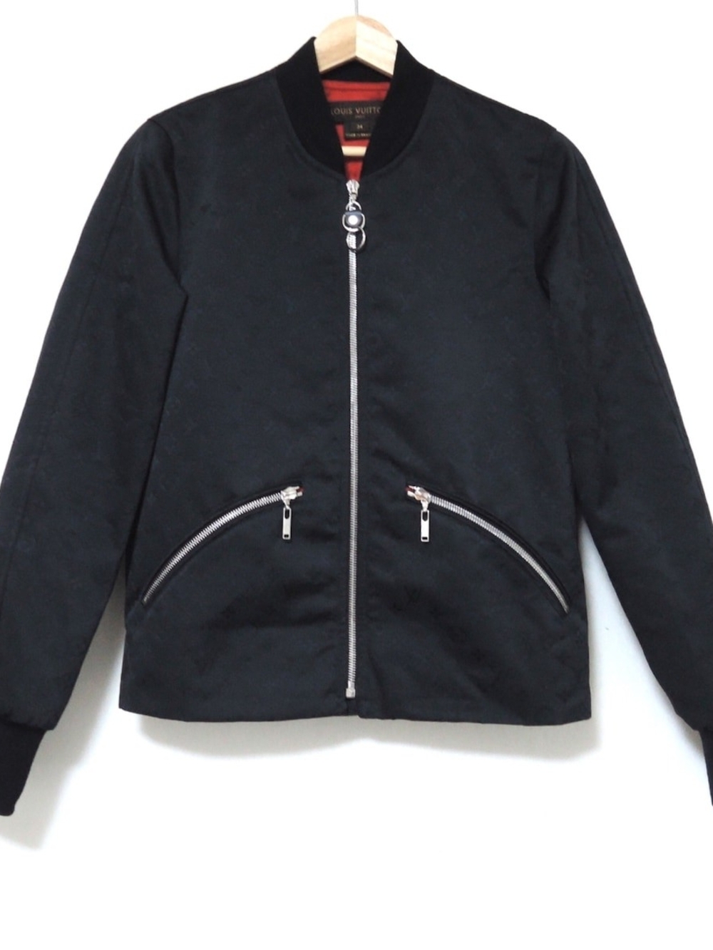 Louis Vuitton Black Monogram Bomber Jacket
